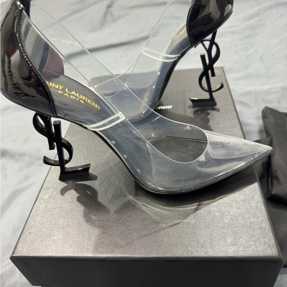 Saint Laurent Black Transparent Heels